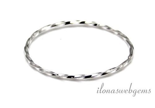 Geschlossenes Auge/Ring aus Sterlingsilber, ca. 29 x 1 mm