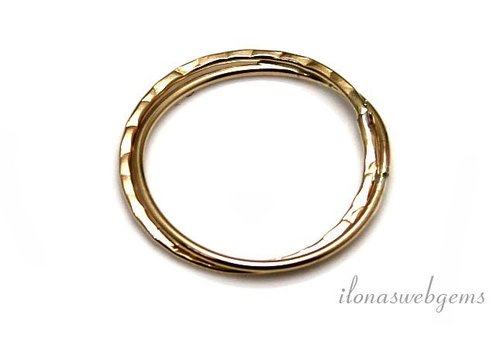 14/20 Gold filled gesloten oog/ring ca. 22x1.5mm