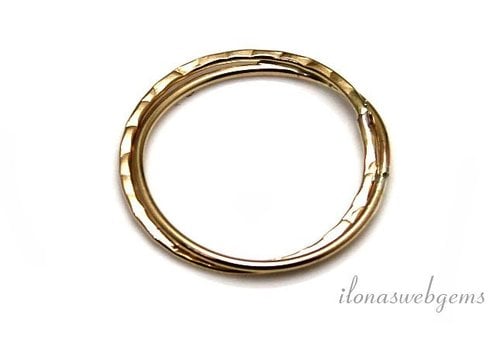 14k / 20 Gold filled closed eye / ring approx. 22x1.5mm