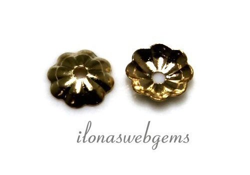 1 stuk 14/20 Gold filled kralenkapje ca. 5mm
