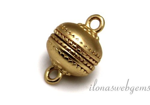 D.Q. Gold plated magneetslotje ca. 12mm