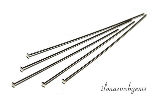 Sterling silver headpin around 51x0.6mm