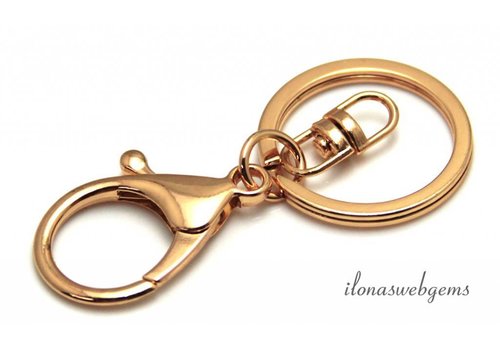 Sleutelhanger rosé gold plated