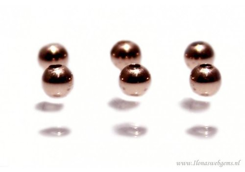 Rosé 14k / 20 Gold filled spacer / bead approx. 2mm