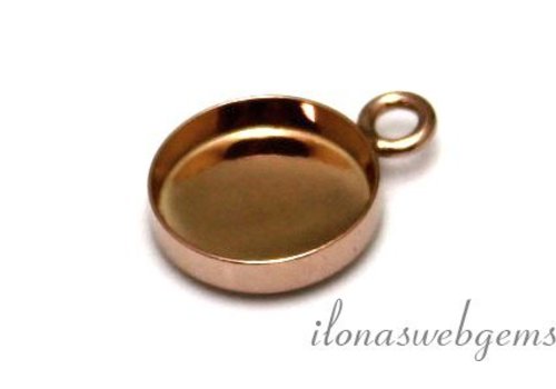 Rose Vermeil Anhänger für Cabochon 10mm