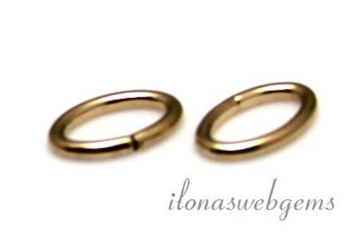 1x 14/20 Gold filled eyelet lock-in oval approx. 6.5x4x0.75mm