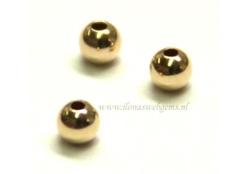 14 carat gold bead 2mm light