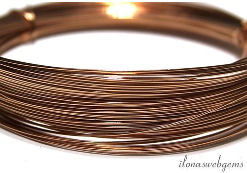 1cm Rosé  14k / 20 Gold, das gefüllte Garn norm.0.6mm / 22GA