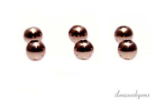 Rosé 14k / 20 Gold filled spacer / bead 2.5mm