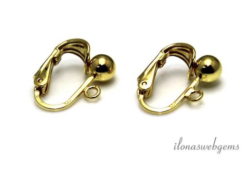 1 Paar Vermeil-Ohrclips um 16x12mm