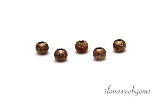 14/20 Rosé gold gefüllte Sternenstaubperle ca. 3mm