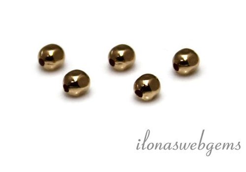 14k / 20 Gold filled bead square approx 2.1mm