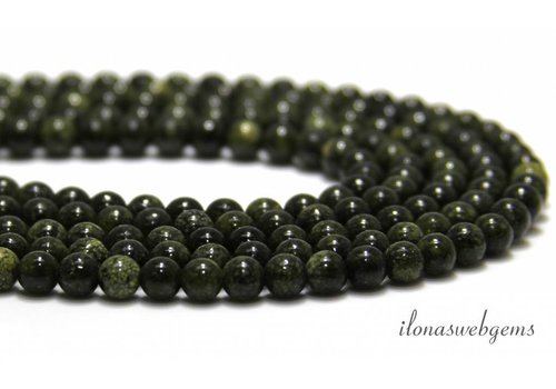 Seraphinite beads round about 8mm