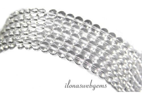 Rock crystal beads mini round about 3mm A quality