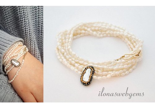 Inspiration bracelet mini pearls