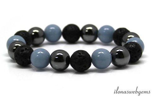 Inspiration: Beaded bracelet on elastic 12mm