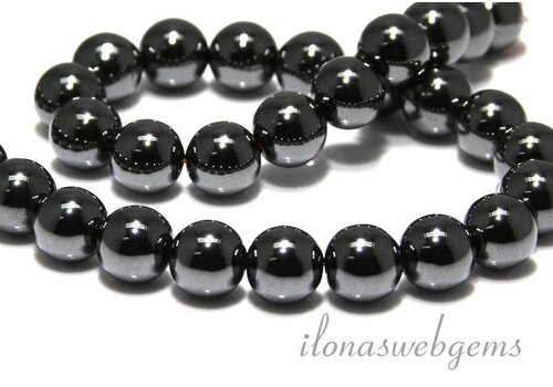 Hematite beads around 14mm A quality