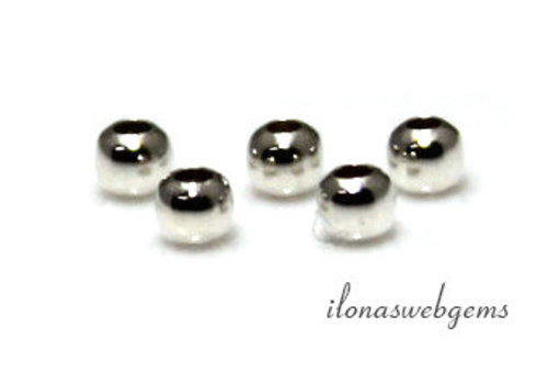 Sterling zilveren spacer - kraaltjes