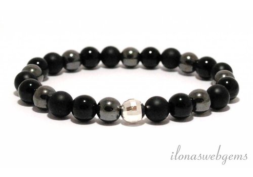 Shades of black' inspiratie armband