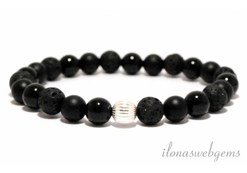 Shades of black' inspiratie armband
