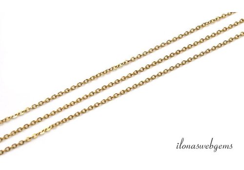 1 cm 14k/20 Gold filled schakels / ketting