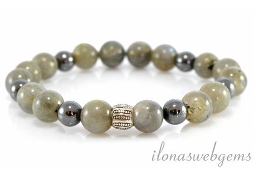 Inspiration: Labradorite bracelet on elastic