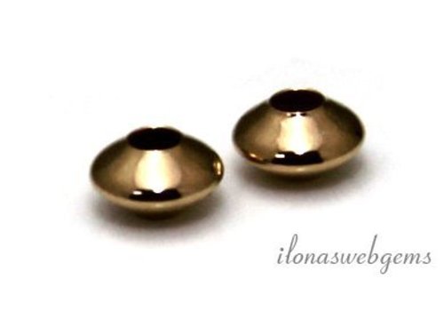 14k/20 Gold filled disc approx. 7.3x3.6mm