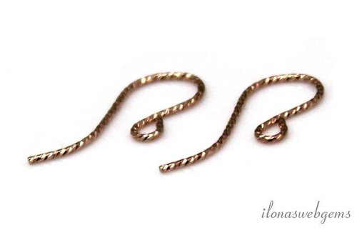 Rosé Gold, das gefüllt earhook