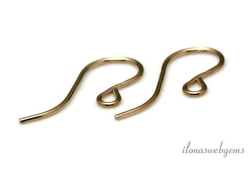 1 paar 14/20 Gold filled oorhaakjes ca. 19mm