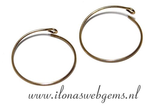 1 pair of 14k/20 Goldfilled hoop earrings 20mm