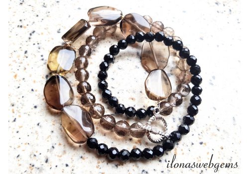 Inspiratie: Armband Rookkwarts en Onyx