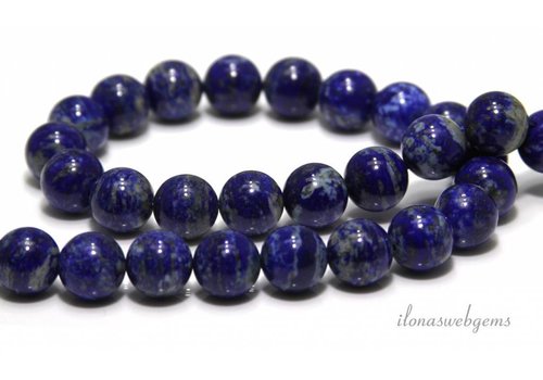 Lapis lazuli beads round approx. 14mm