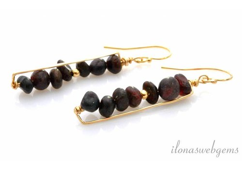 Inspiration: Earrings with hammered Goldfilled wire