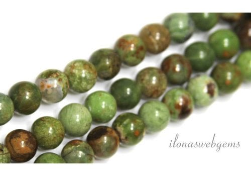 Green Opal beads around 8.5mm