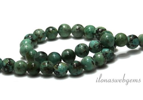 African Turquoise beads round about 6mm