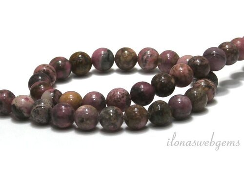 Rhodonite beads around 8mm