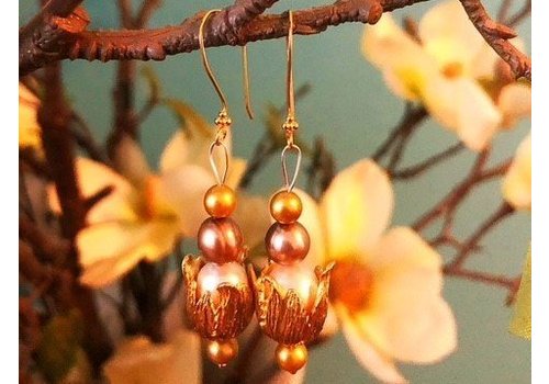 Inspiratie: Oorhangers parels met kapje