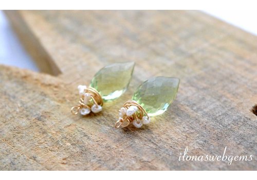 Inspiratie: Gewrapte druppeltjes met minipareltjes