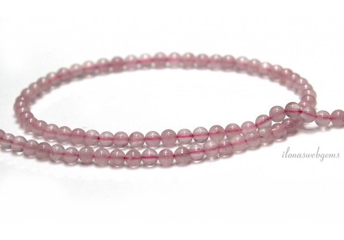 Rose quartz beads around 3.5mm