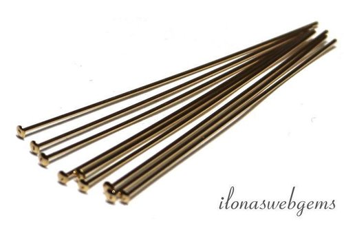 14k/20 Gold filled head pin with Flat head approx. 25x0.5mm