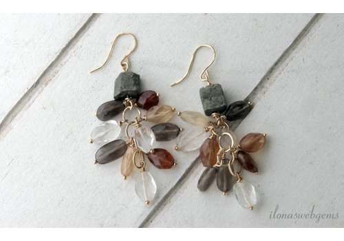 Inspiratie: Oorhanger met facet kraaltjes