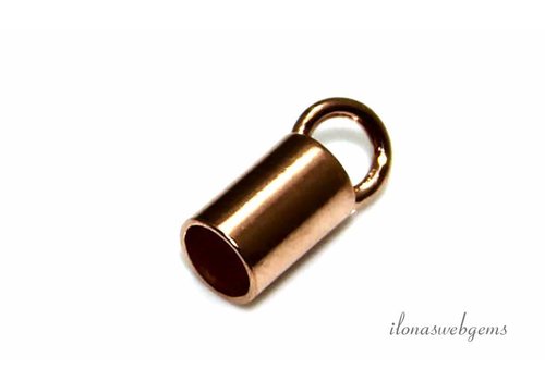 Rosé Vermeil end cap 4mm