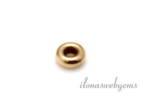 14 carat gold roundel approx. 2.7x1mm