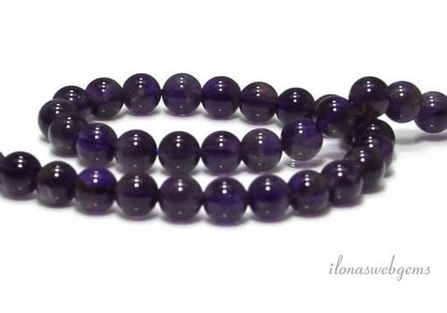 Amethist kralen rond ca. 6mm