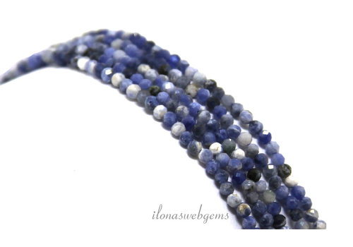 Sodalite beads mini faceted around 2mm