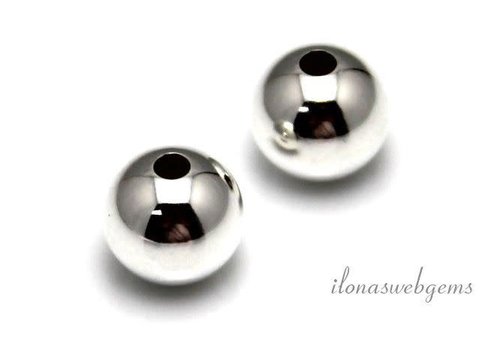 Perle aus Sterlingsilber ca. 3 mm mit 1 Loch