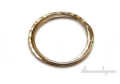 14/20 Gold filled gesloten oog/ring ca. 13 mm