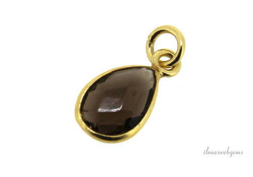 Anhänger aus Vermeil mit Rauchquarz