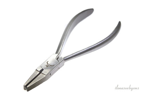 knijptang met ronde en platte bek