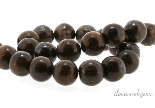 Bronzite beads around 12mm